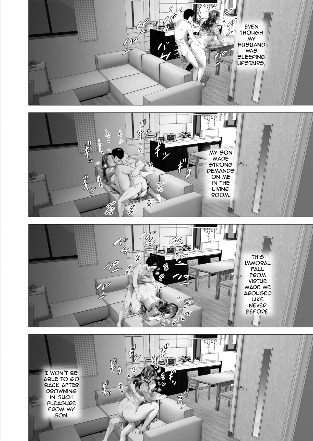 Hentai Manga Comic-Neighborhood Seduction. Son Making Love to His Mother Beside Her Husband-Read-18